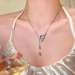 Load image into Gallery viewer, Chic Butterfly Tassel Necklace