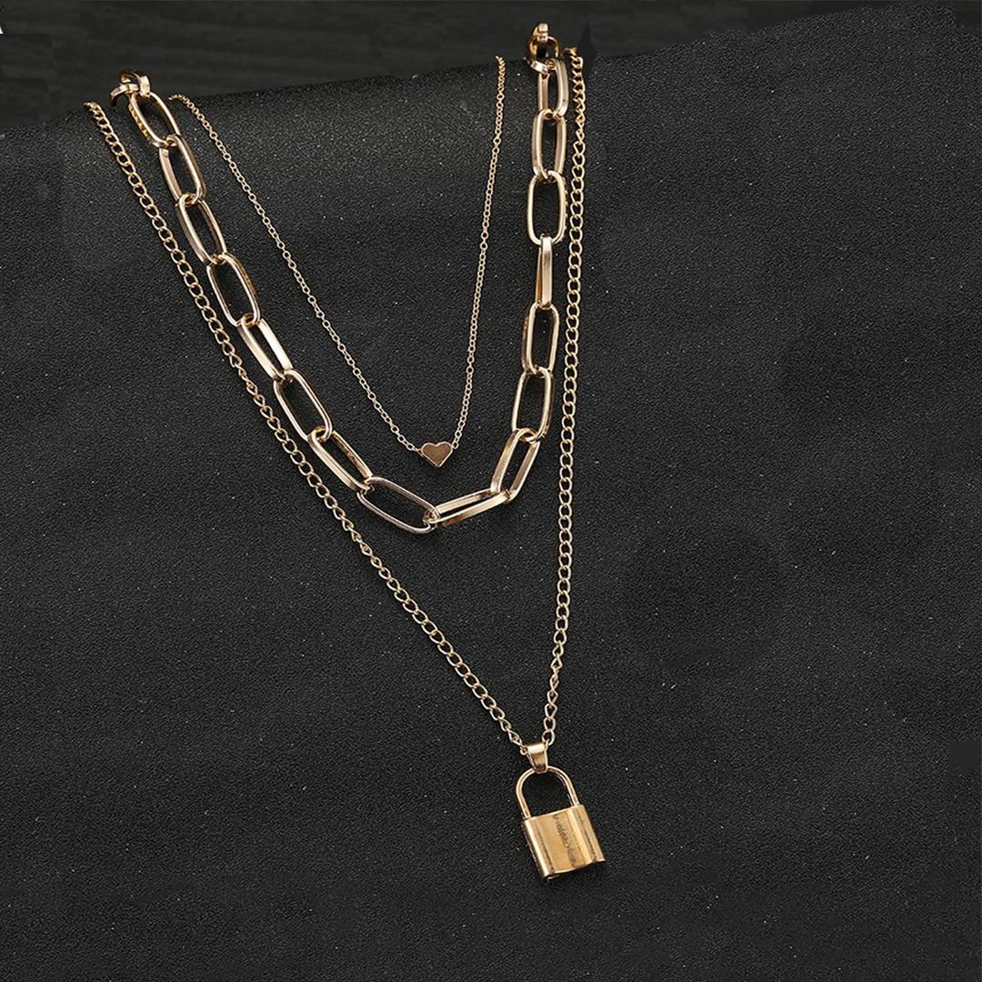 Gold Plated Stylish Necklace - My Store